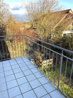 ...auf den Balkon