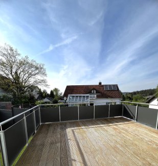 ...auf die Terrasse und...